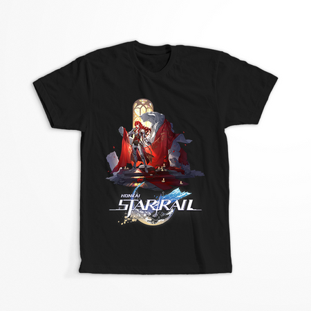 Koszulka Czarna - Honkai Star Rail  - Argenti WYBIERZ KOLOR KOSZULKI I FASON