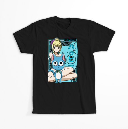 Koszulka Czarna Fairy Tail - WYBIERZ KOLOR KOSZULKI I FASON