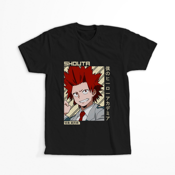 Koszulka Czarna My Hero Academia / Akademia bohaterów - WYBIERZ KOLOR KOSZULKI I FASON