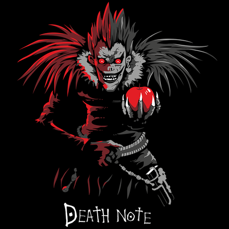 Koszulka Czarna Death Note - WYBIERZ KOLOR KOSZULKI I FASON