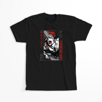 Koszulka Czarna Chainsaw Man WYBIERZ KOLOR KOSZULKI I FASON