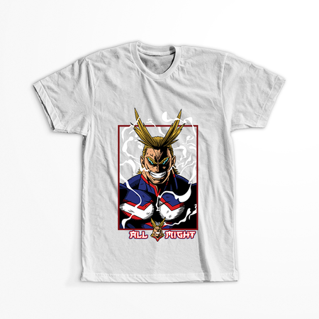 Koszulka Biała My Hero Academia / Akademia bohaterów - WYBIERZ KOLOR KOSZULKI I FASON