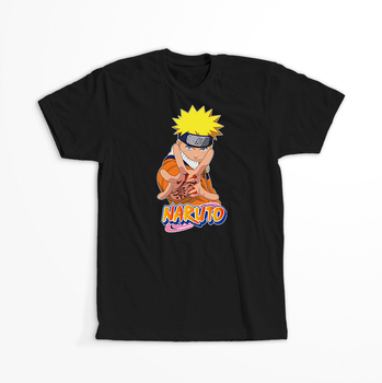 Koszulka Czarna Naruto / Boruto - WYBIERZ KOLOR KOSZULKI I FASON