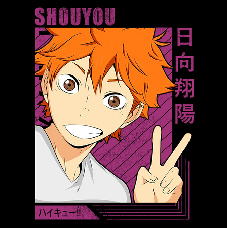 Koszulka Czarna - Haikyuu!! - WYBIERZ KOLOR KOSZULKI I FASON