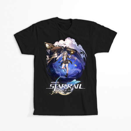 Koszulka Czarna - Honkai Star Rail  - Trailblazer Stella  WYBIERZ KOLOR KOSZULKI I FASON