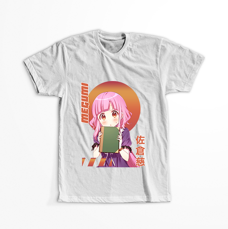 Koszulka Biała Gakkou Gurashi! - WYBIERZ KOLOR KOSZULKI I FASON