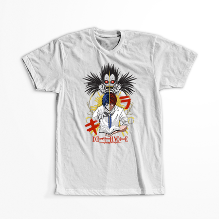 Koszulka Biała Death Note - WYBIERZ KOLOR KOSZULKI I FASON