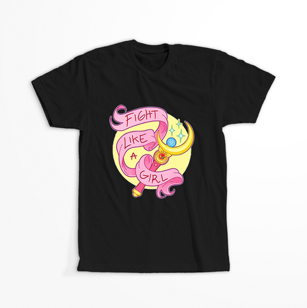 Koszulka Czarna Sailor Moon WYBIERZ KOLOR KOSZULKI I FASON