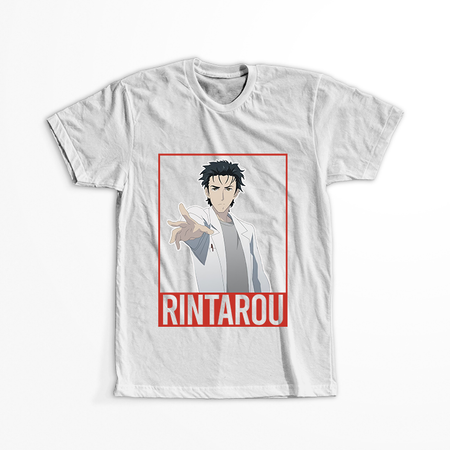 Koszulka Biała - Steins;Gate - WYBIERZ KOLOR KOSZULKI I FASON