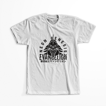 Koszulka Biała Neon Genesis Evangelion - WYBIERZ KOLOR KOSZULKI I FASON