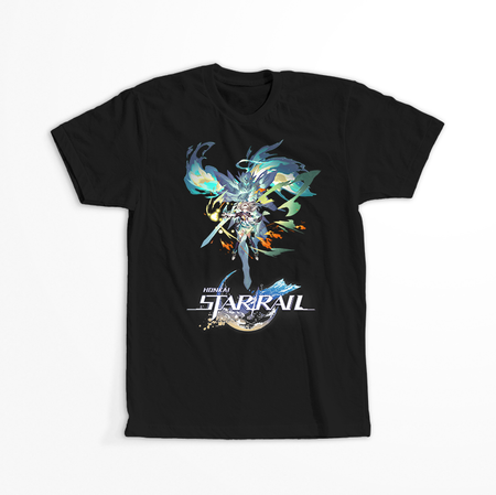 Koszulka Czarna - Honkai Star Rail - Firefly WYBIERZ KOLOR KOSZULKI I FASON