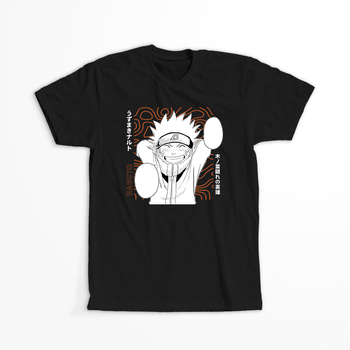 Koszulka Czarna Naruto / Boruto - WYBIERZ KOLOR KOSZULKI I FASON