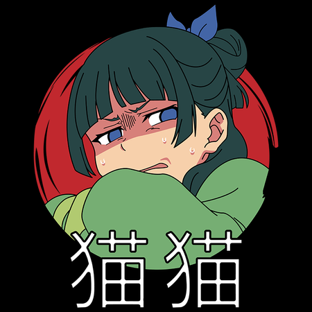 Koszulka Czarna The Apothecary Diaries / Zapiski Zielarki - WYBIERZ FASON I KOLOR KOSZULKI 