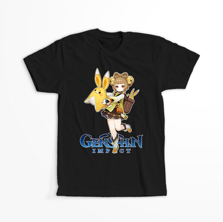 Koszulka Czarna Genshin Impact - Yao Yao - WYBIERZ KOLOR