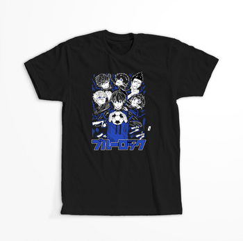 Koszulka Czarna - Blue Lock - WYBIERZ KOLOR KOSZULKI I FASON