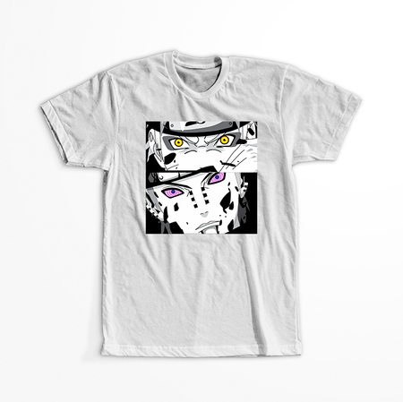 Koszulka Biała Naruto / Boruto - WYBIERZ KOLOR KOSZULKI I FASON