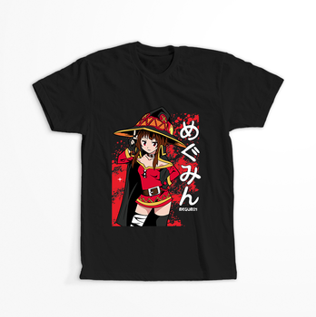 Koszulka Czarna KonoSuba: God's Blessing on This Wonderful World! / Kono Subarashii Sekai ni Shukufuku wo! - WYBIERZ KOLOR KOSZULKI I FASON