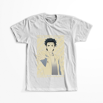 Koszulka Biała - Steins;Gate - WYBIERZ KOLOR KOSZULKI I FASON