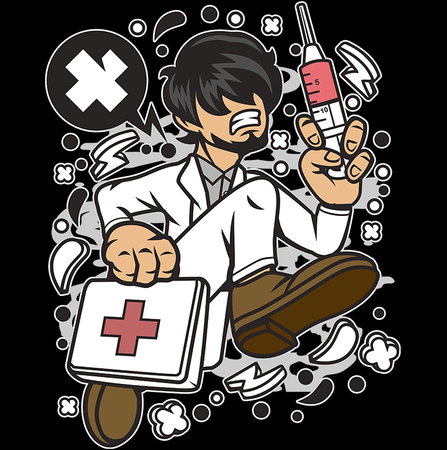 Koszulka Lekarz WYBIERZ KOLOR KOSZULKI I FASON