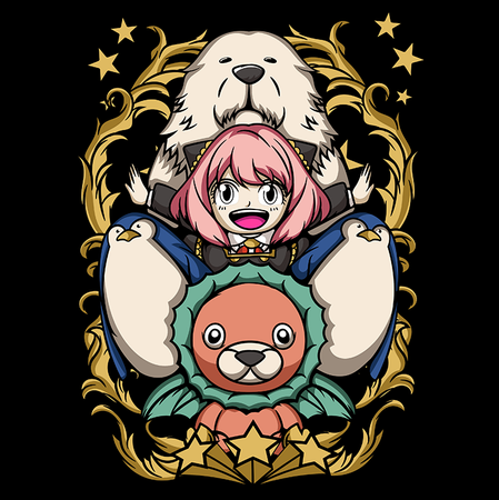 Koszulka Biała Spy X Family - WYBIERZ KOLOR KOSZULKI I FASON