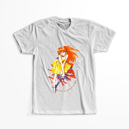 Koszulka Biała Neon Genesis Evangelion - WYBIERZ KOLOR KOSZULKI I FASON