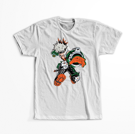 Koszulka Biała My Hero Academia / Akademia bohaterów - WYBIERZ KOLOR KOSZULKI I FASON