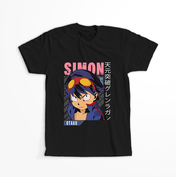 Koszulka Czarna Tengen Toppa Gurren Lagann  - WYBIERZ KOLOR KOSZULKI I FASON