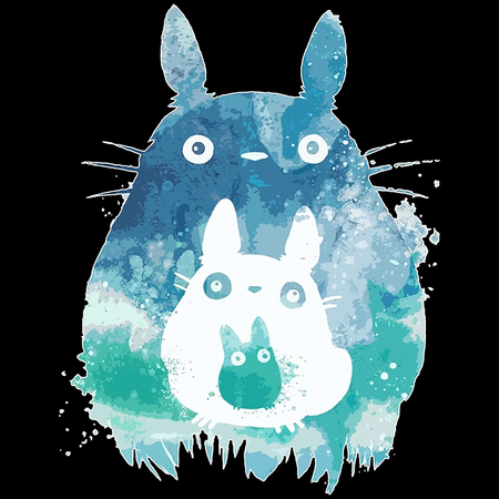 Koszulka Czarna My Neighbor Totoro / Mój sąsiad Totoro - WYBIERZ KOLOR KOSZULKI I FASON