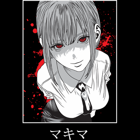 Koszulka Czarna Chainsaw Man WYBIERZ KOLOR KOSZULKI I FASON