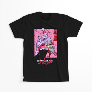 Koszulka Czarna Neon Genesis Evangelion - WYBIERZ KOLOR KOSZULKI I FASON