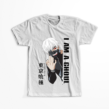 Koszulka Biała Tokyo Ghoul - WYBIERZ KOLOR KOSZULKI I FASON