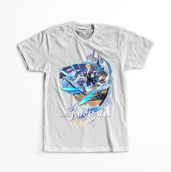 Koszulka Biała - Honkai Star Rail  - Yanqing WYBIERZ KOLOR KOSZULKI I FASON