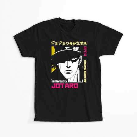 Koszulka Czarna JOJO's Bizarre Adventure - WYBIERZ KOLOR KOSZULKI I FASON