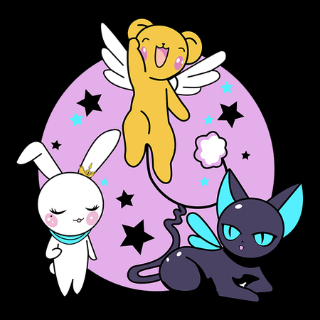 Koszulka Czarna - Card Captor Sakura - WYBIERZ KOLOR KOSZULKI I FASON