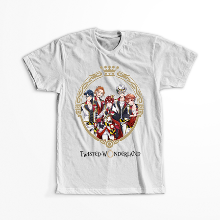 Koszulka Biała - Twisted Wonderland  HEARTSLABYUL WYBIERZ KOLOR KOSZULKI I FASON
