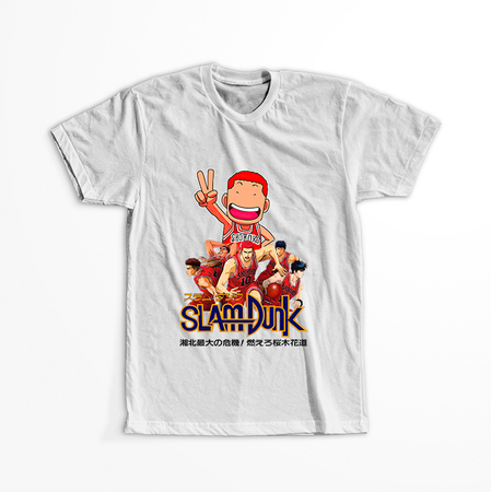 Koszulka Biała Slam Dunk WYBIERZ KOLOR KOSZULKI I FASON