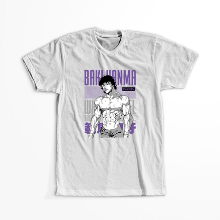 Koszulka Biała Baki the Grappler - WYBIERZ KOLOR KOSZULKI I FASON