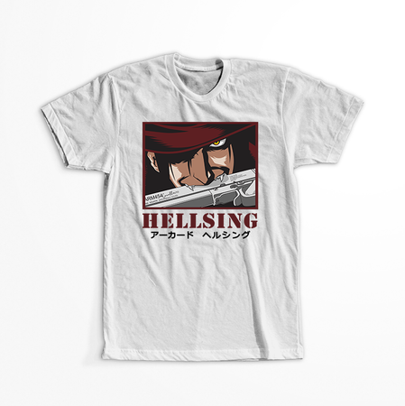 Koszulka Biała - Hellsing - WYBIERZ KOLOR KOSZULKI I FASON