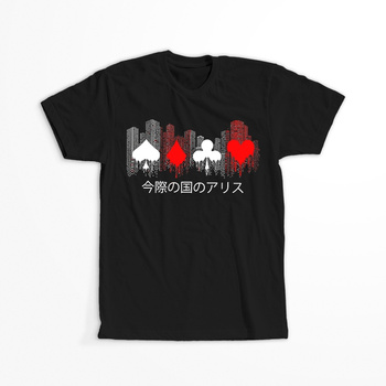 Koszulka Czarna Alice in Borderland - WYBIERZ KOLOR KOSZULKI I FASON