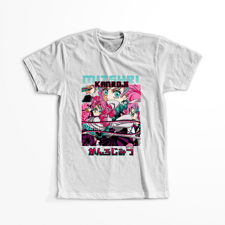 Koszulka Biała Demon Slayer / Kimetsu no Yaiba / Miecz zabójcy demonów - WYBIERZ KOLOR KOSZULKI I FASON