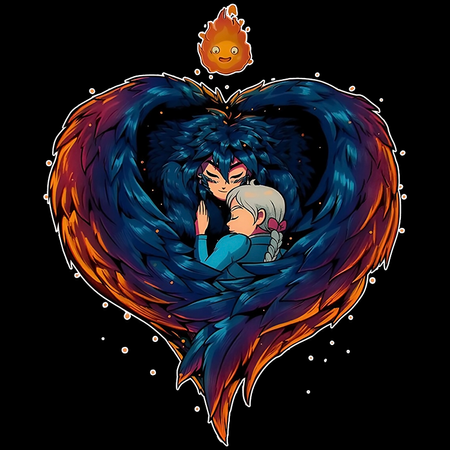 Koszulka Czarna - Howl's Moving Castle - WYBIERZ KOLOR KOSZULKI I FASON