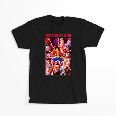 Koszulka Czarna One Piece - WYBIERZ KOLOR KOSZULKI I FASON