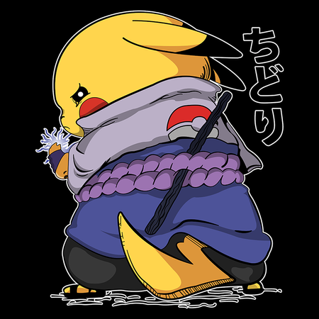 Koszulka Biała - Pokemon x Naruto - WYBIERZ KOLOR KOSZULKI I FASON