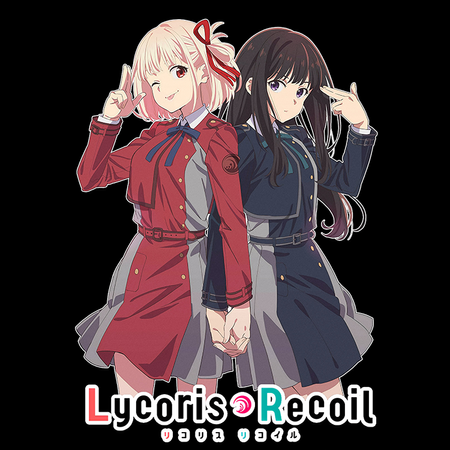 Koszulka Biała Lycoris Recoil - WYBIERZ KOLOR KOSZULKI I FASON