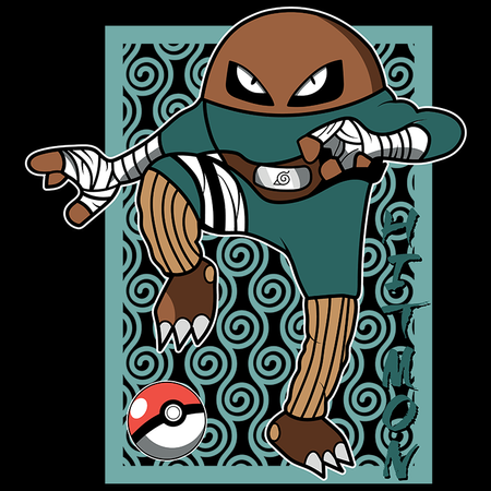 Koszulka Biała - Pokemon x Naruto - WYBIERZ KOLOR KOSZULKI I FASON