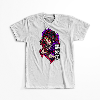 Koszulka Biała Demon Slayer / Kimetsu no Yaiba / Miecz zabójcy demonów - WYBIERZ KOLOR KOSZULKI I FASON