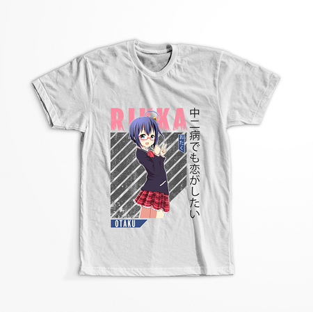 Koszulka Biała Chuunibyou demo Koi ga Shitai! / Love, Chunibyo & Other Delusions! - WYBIERZ KOLOR KOSZULKI I FASON